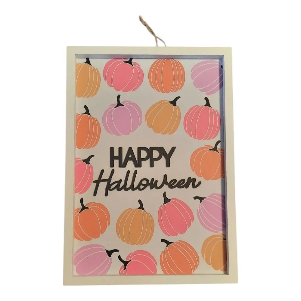 Festive Halloween Pumpkin Wall Decor